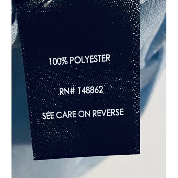 Torrid Top Womens 3X Skyway Blue Georgette Dolman Flutter Sleeve Sheer Fairy - Picture 8 of 10